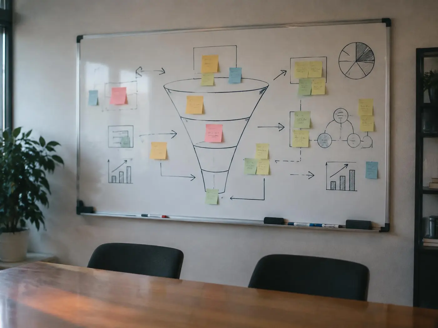 Law firm leadership reviewing marketing data