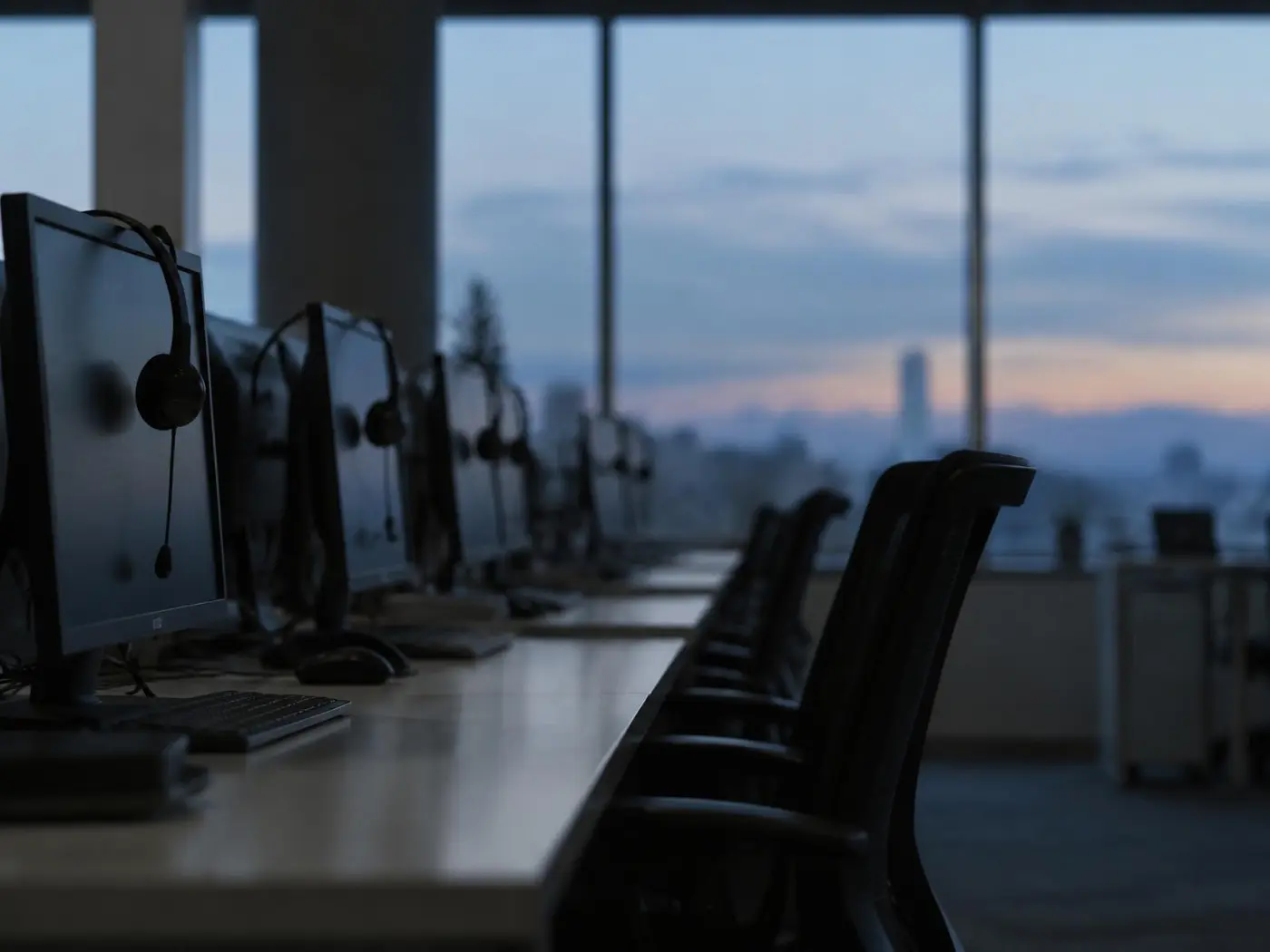 Law firm intake team answering calls in a modern office