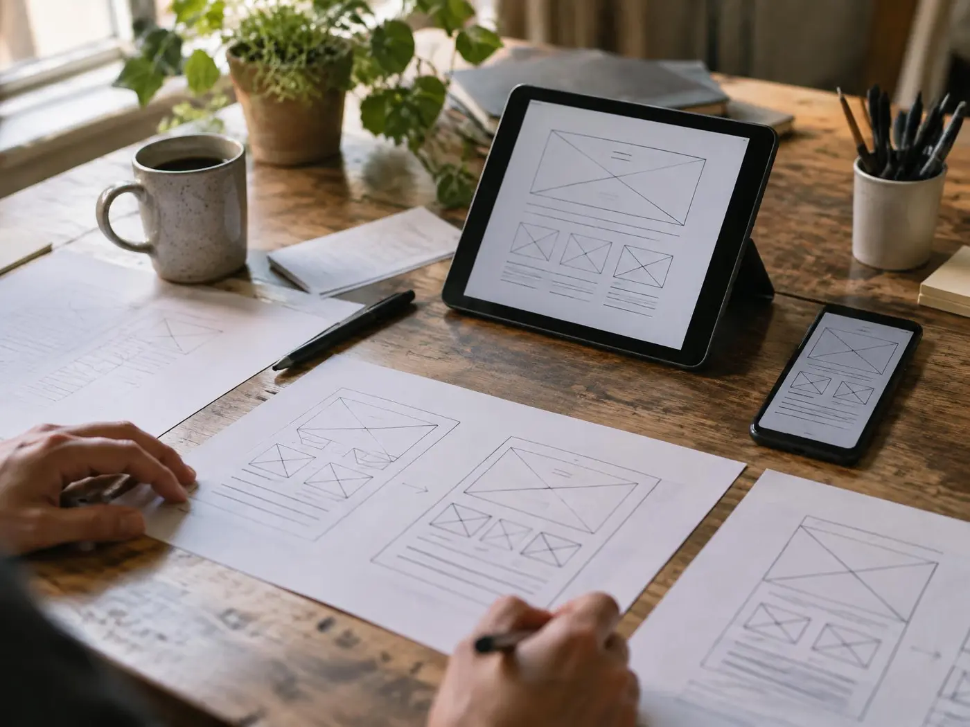 Law firm leadership reviewing marketing data